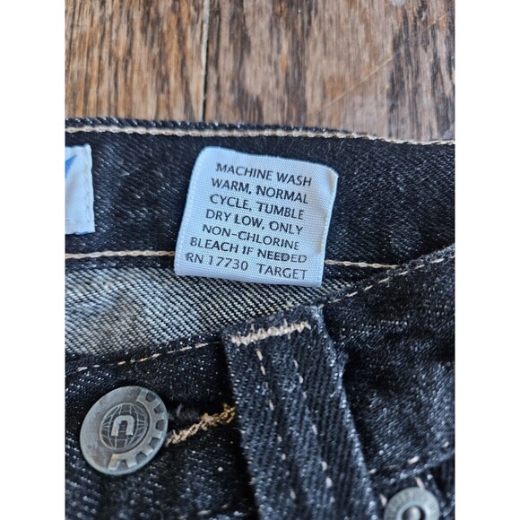 Utility Brand Jeans Men 28x30 Black Baggy Wide Leg Y2K Skater New With Tags, Nos - Picture 5 of 9